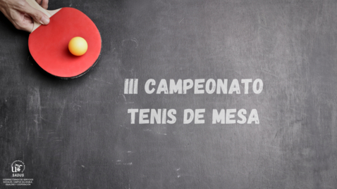 Miniatura para III Campeonato Tenis de Mesa 