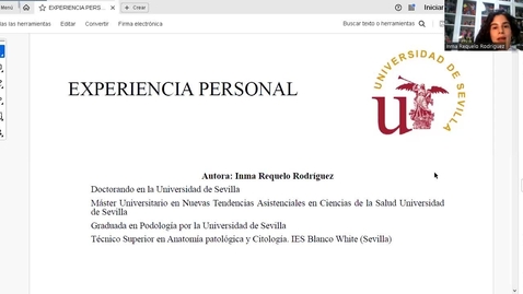 Miniatura para Experiencia personal Inma Requelo con el TFG