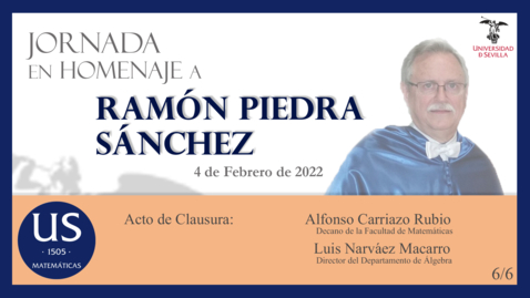 Miniatura para la entrada Jornada Homenaje al Prof. Ramón Piedra - Acto de Clausura (6/6)