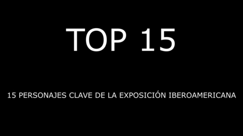 Miniatura para la entrada TOP 15 DE LA EXPOSICIÓN IBEROAMERICANA (PARA PERSONAS SORDOCIEGAS).  JOSÉ CRUZ CONDE