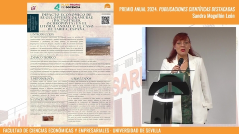 Thumbnail for PREMIO ANUAL 2024. PUBLICACIONES CIENTÍFICAS DESTACADAS. SANDRA MOGOLLÓN LEÓN