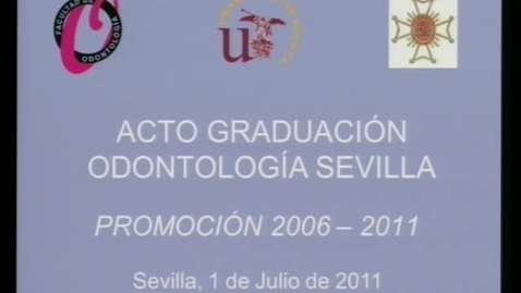 Miniatura para la entrada ACTO DE GRADUACIÓN FACULTAD ODONTOLOGÍA 2006-2011