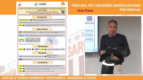 Thumbnail for PREMIO ANUAL 2024. PUBLICACIONES CIENTÍFICAS DESTACADAS. PEDRO BAENA LUNA (TERCER PREMIO)