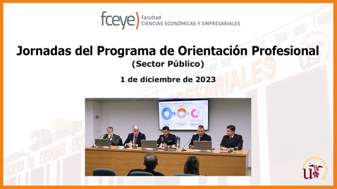 Miniatura para la entrada JORNADAS DEL PROGRAMA DE ORIENTACIÓN PROFESIONAL. MESA REDONDA - 1 DIC 2023