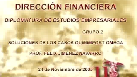 Miniatura para la entrada DIRECCIÓN FINANCIERA. DIPLOMATURA DE ESTUDIOS EMPRESARIALES. GRUPO2