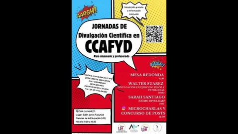 Miniatura para Jornadas de Divulgación Científica en CCAFYD