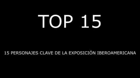 Miniatura para la entrada TOP 15 DE LA EXPOSICIÓN IBEROAMERICANA (PARA PERSONAS SORDOCIEGAS).  GUSTAVO BACARISAS