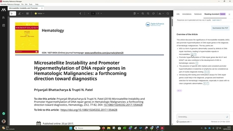 Miniatura para Conoce el Asistente de lectura de Mendeley que funciona con IA