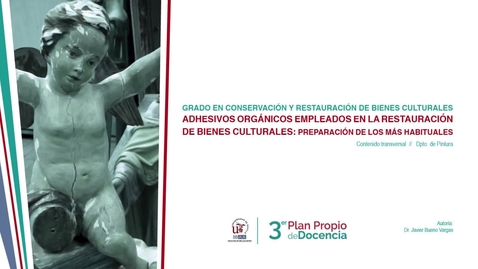 Miniatura para ADHESIVOS ORGANICOS EMPLEADOS EN LA RESTAURACION DE BIENES CULTURALES: PREPARACION DE LOS MAS HABITUALES 