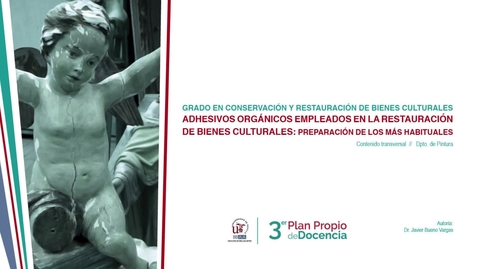 Miniatura para la entrada ADHESIVOS ORGANICOS EMPLEADOS EN LA RESTAURACION DE BIENES CULTURALES: PREPARACION DE LOS MAS HABITUALES 