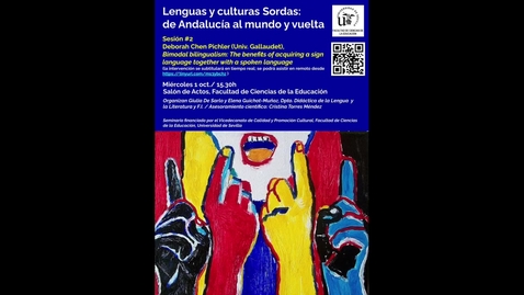 Thumbnail for SEMINARIO- Lenguas y culturas Sordas; de Andalucia al mundo y vuelta. Sesión2