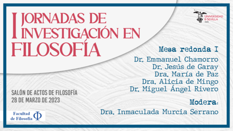 Miniatura para I JORNADAS DE INVESTIGACIÓN EN FILOSOFÍA