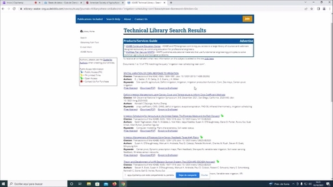 Miniatura para la entrada ASABE Technical Library : tutorial