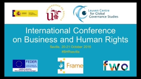 Miniatura para INTERNATIONAL CONFERENCE ON BUSINESS AND HUMAN RIGHTS. EMPRESAS Y DERECHOS HUMANOS EN ESTADOS DÉBILES. PARTE 5/9