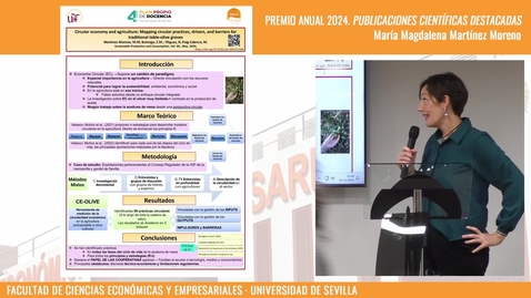 Thumbnail for PREMIO ANUAL 2024. PUBLICACIONES CIENTÍFICAS DESTACADAS. MARÍA MAGDALENA MARTÍNEZ MORENO