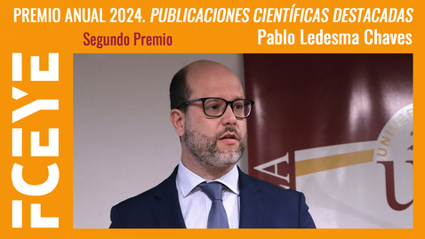 Thumbnail for PREMIO ANUAL 2024. PUBLICACIONES CIENTÍFICAS DESTACADAS. PABLO LEDESMA CHAVES (SEGUNDO PREMIO)