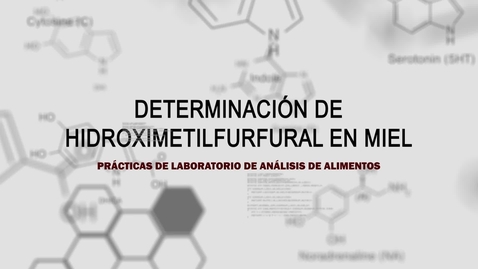 Miniatura para PRÁCTICAS DE LABORATORIO DE ANÁLISIS DE ALIMENTOS: DETERMINACIÓN DE HIDROXIMETILFURFURAL EN MIEL