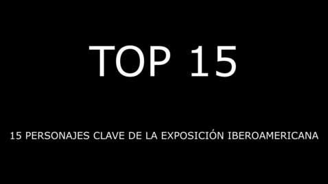 Miniatura para la entrada TOP 15 DE LA EXPOSICIÓN IBEROAMERICANA (PARA PERSONAS SORDOCIEGAS).  TORCUATO LUCA DE TENA