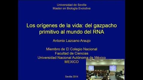 Miniatura para la entrada LOS ORÍGENES DE LA VIDA: DEL GAZPACHO PRIMITIVO AL MUNDO DEL RNA