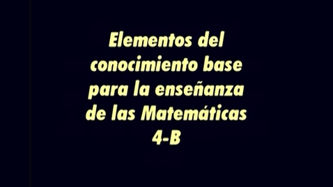 Miniatura para la entrada ELEMENTOS DEL CONOCIMIENTO BASE PARA LA ENSEÑANZA DE LAS MATEMÁTICAS (II) PROCESOS DE RESOLUCIÓN DE PROBLEMAS ARITMÉTICOS ELEMENTALES. ESTRUCTURA ADITIVA II (REMASTERIZACIÓN)