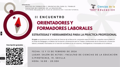 Miniatura para II ENCUENTRO: ORIENTADORES Y FORMADORES LABORALES. 12-02-2026