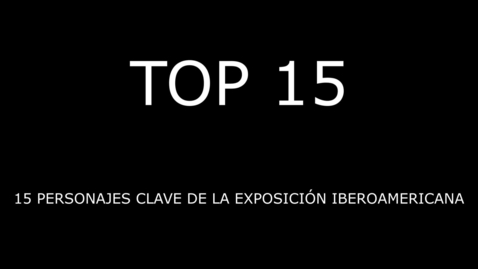 Miniatura para la entrada TOP 15 DE LA EXPOSICIÓN IBEROAMERICANA (PARA PERSONAS SORDOCIEGAS).  VICENTE TRAVER