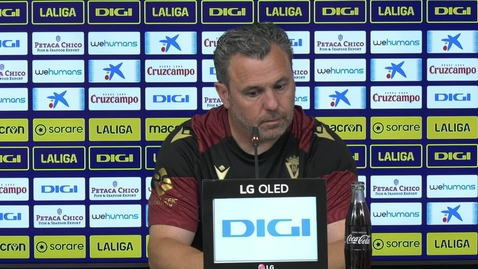 Miniatura para Rueda de prensa de Sergio González en la previa del Cádiz - Girona (06-10-23)