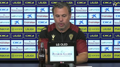 Miniatura para la entrada Rueda de prensa de Sergio González en la previa del Cádiz - Villarreal (31-08-23)