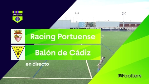 Miniatura para la entrada Racing Portuense - Balón de Cádiz