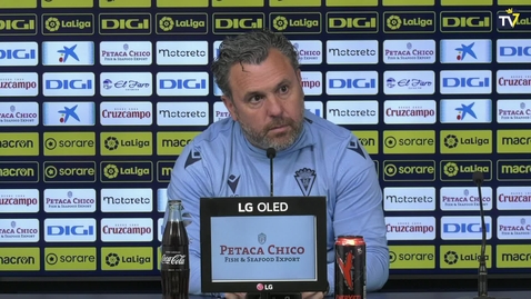 Miniatura para Rueda de prensa de Sergio en la previa del Almería - Cádiz (16-03-23)