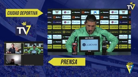 Miniatura para Rueda de prensa del Pacha Espino en la previa del Cádiz - Atleti