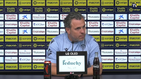 Miniatura para Rueda de prensa de Sergio en la previa del Getafe - Cádiz (03-11-22)