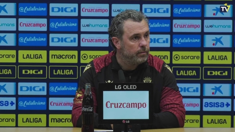 Miniatura para Sergio González: &quot;Nuestro único objetivo es ganar el partido de mañana&quot;