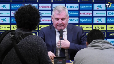 Miniatura para Manuel Vizcaíno: &quot;Ganando el domingo estamos fuera del descenso&quot;