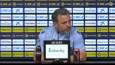 Miniatura para Rueda de prensa de Sergio en la previa del Cádiz - Real Valladolid (18-05-23)