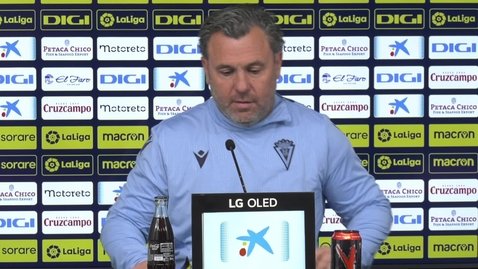 Miniatura para Rueda de prensa de Sergio en la previa del Athletic - Cádiz (01-02-23)