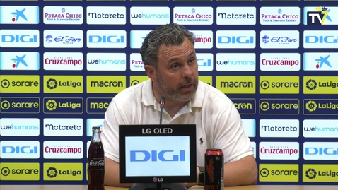 Miniatura para Rueda de prensa de Sergio tras el Cádiz - Osasuna (25-04-23)