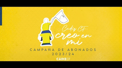 Miniatura para Spot de presentación de la campaña de abonados del Cádiz 23-24