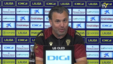 Miniatura para Rueda de prensa de Sergio González en la previa del Athletic - Cádiz (14-09-23)