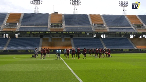 Miniatura para Sesión táctica en el estadio con la visita del Getafe como objetivo