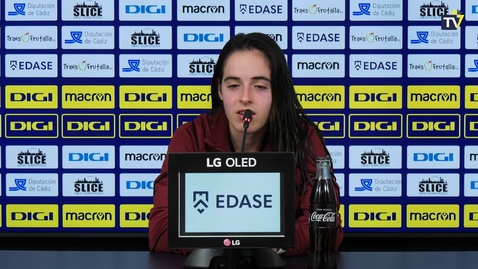 Miniatura para Irene: &quot;Era un partido complicado contra un rival que está arriba&quot; (09/12/2023)
