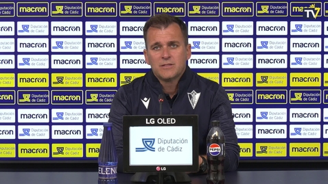 Miniatura para Francisco Cordero: “Todos los conceptos que hemos trabajado durante la semana se han visto reflejados en el partido”