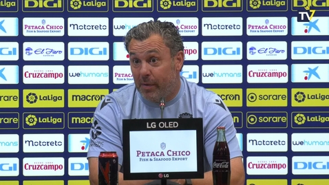 Miniatura para la entrada Rueda de prensa de Sergio en la previa del Cádiz - Celta (27-05-23)