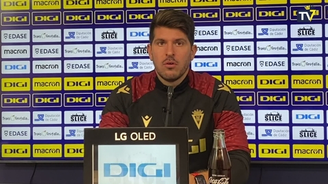 Miniatura para Iván Pernía: &quot;Tenemos que ser fuertes y estar mucho tiempo en campo rival&quot; (27/10/2023)