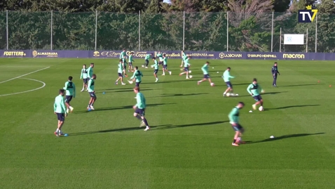 Miniatura para la entrada El equipo sigue trabajando pensando en el Sporting (12/01/22)