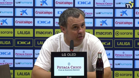 Miniatura para Rueda de prensa de Sergio tras el Cádiz - Villarreal (01-09-23)
