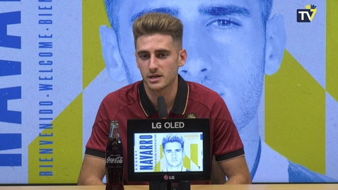 Miniatura para Robert Navarro: &quot;Vengo con ganas de trabajar y aportar al equipo&quot; (13-09-23)
