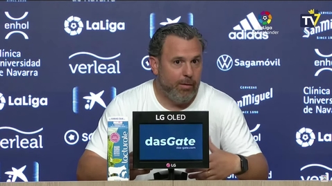 Miniatura para la entrada Rueda de prensa de Sergio tras el Osasuna - Cádiz (20-08-22)