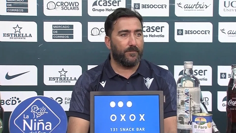 Miniatura para Juanma Cruz: “No hemos estado a la altura del partido de hoy”