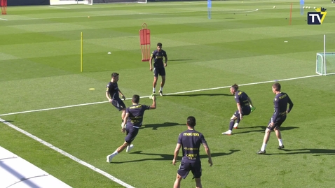 Miniatura para la entrada Arranca el trabajo en la Ciudad Deportiva preparando el duelo ante el Real Madrid (12-04-23)